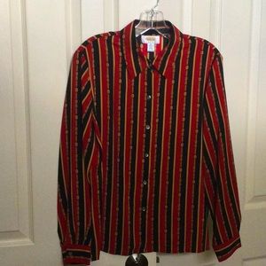 Stunning silk blouse especially made for horse lover